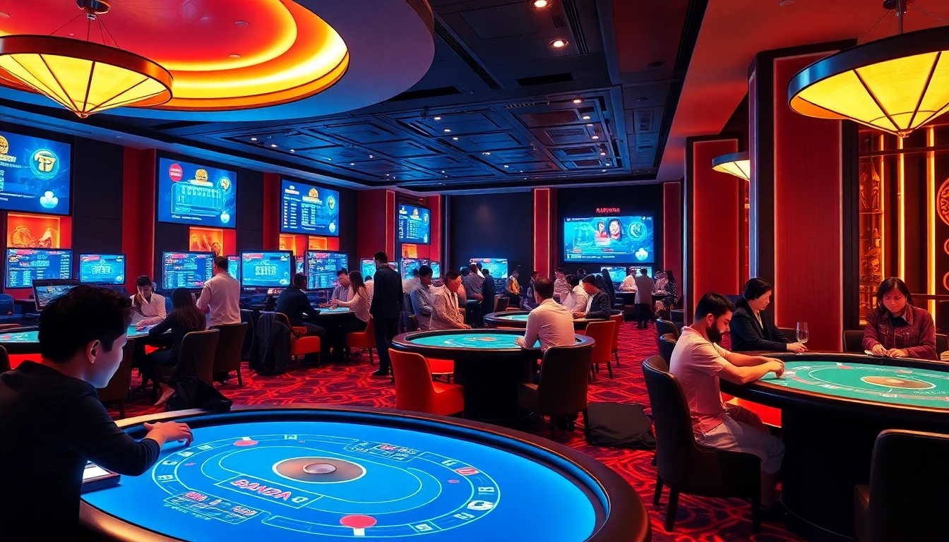 w88.nyc vibrant online casino environment with players enjoying Blackjack and Baccarat games.
