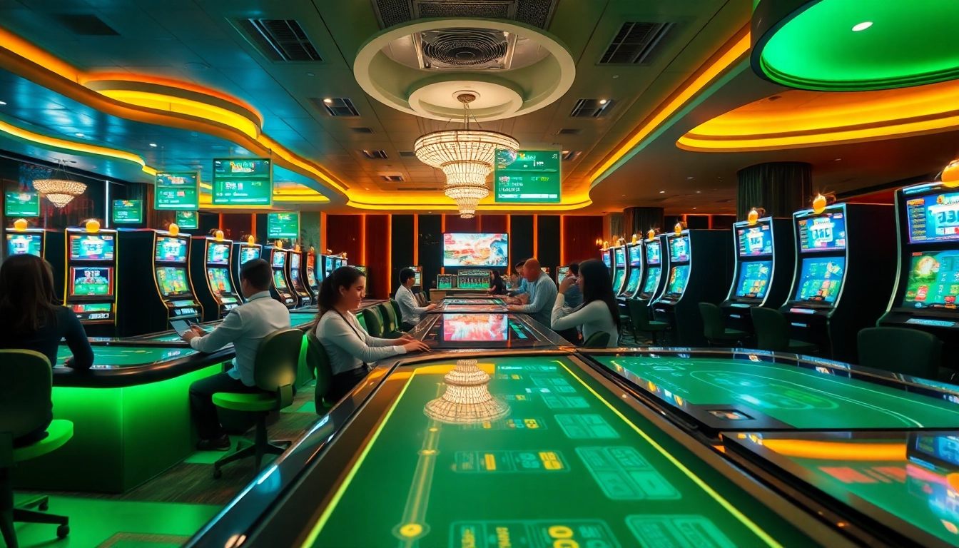 Experience the excitement of online gaming at ev88win.live with a modern casino setup.
