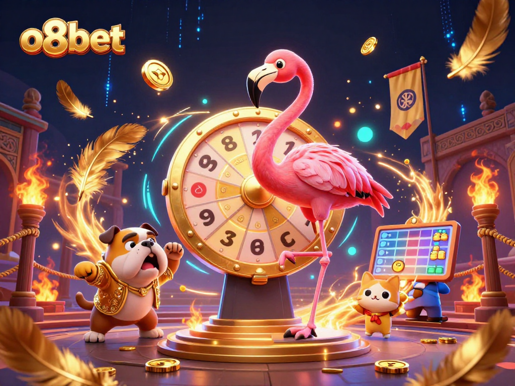 Experience the excitement of o8bet with vibrant characters and dynamic casino elements.
