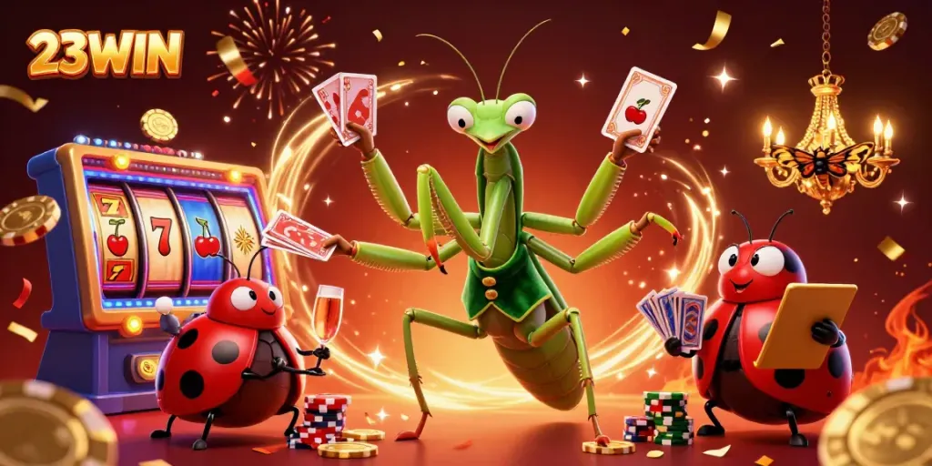 Engage with 23WIN exciting slot games featuring vibrant visuals and rich casino elements.