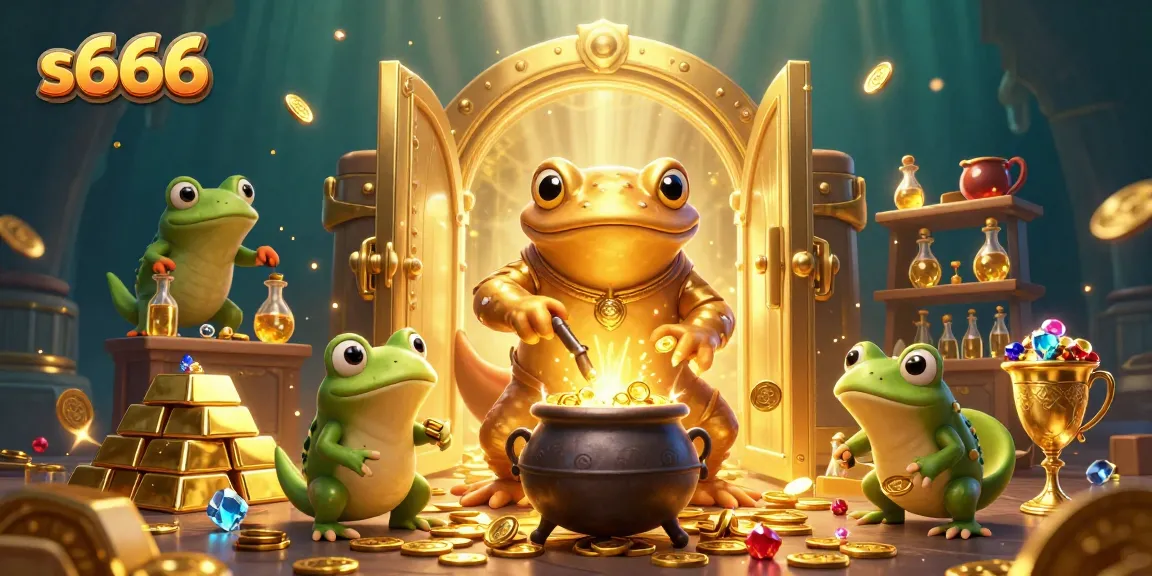 Experience thrilling gameplay at s666 casino with a golden magical scene featuring iconic elements.
