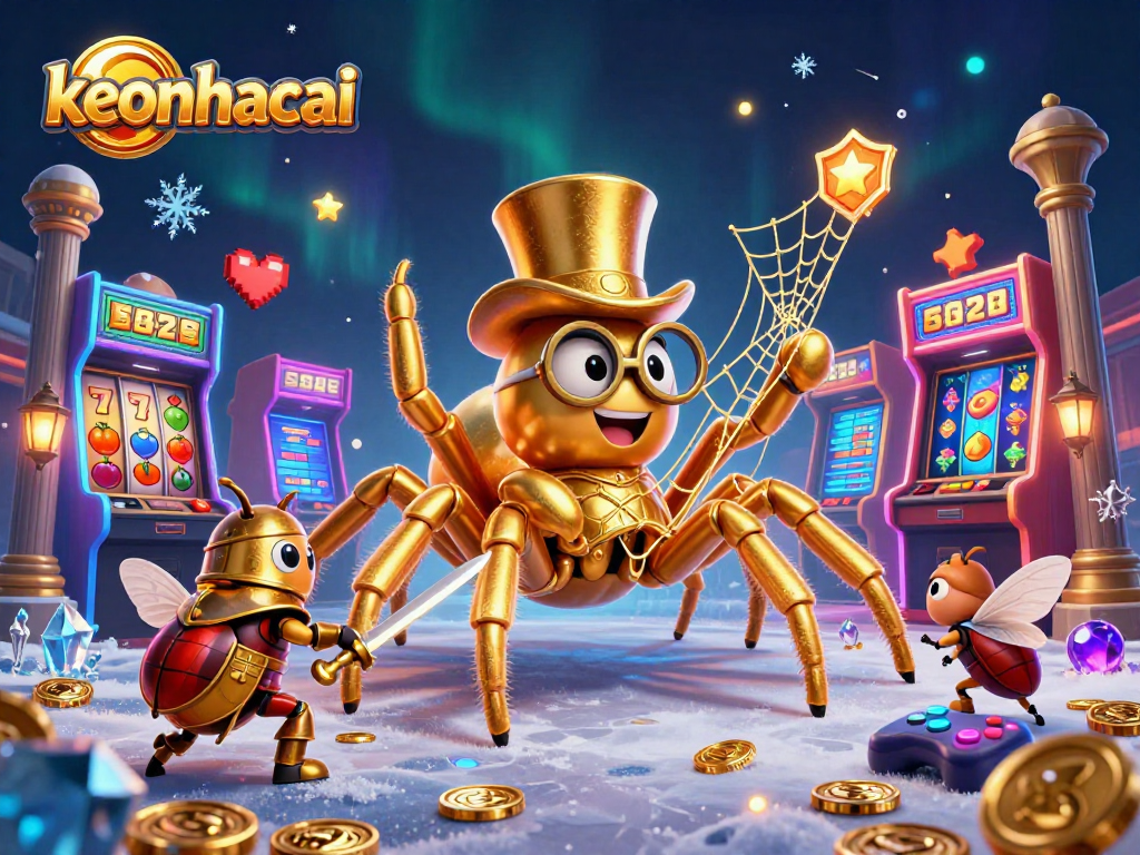 Engage in vibrant gaming adventures with keonhacai in a colorful, dynamic casino atmosphere.