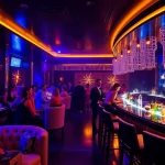 Dinner sxm at Club Noir features vibrant nightlife, beautiful dancers, and luxurious cocktails.