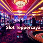 Players enjoying vibrant slot machines at a Slot Terpercaya casino, experiencing the thrill of winning.