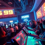 Exciting gaming scene at PS99, showcasing vibrant sports betting and online casino activities.