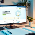 温馨的数字工作区中，笔记本上展示的快连官网用户友好界面。