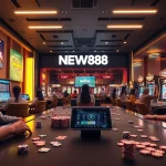 Engaging online gambling scene at new88pm.com showcasing various games and users enjoying a vibrant experience.