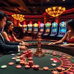 Experience thrilling gameplay at BL555's luxurious casino environment with vibrant action at the roulette table.
