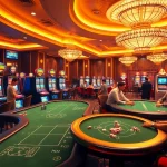 Experience the vibrant atmosphere of mk8th.net with players winning at glamorous casino tables.