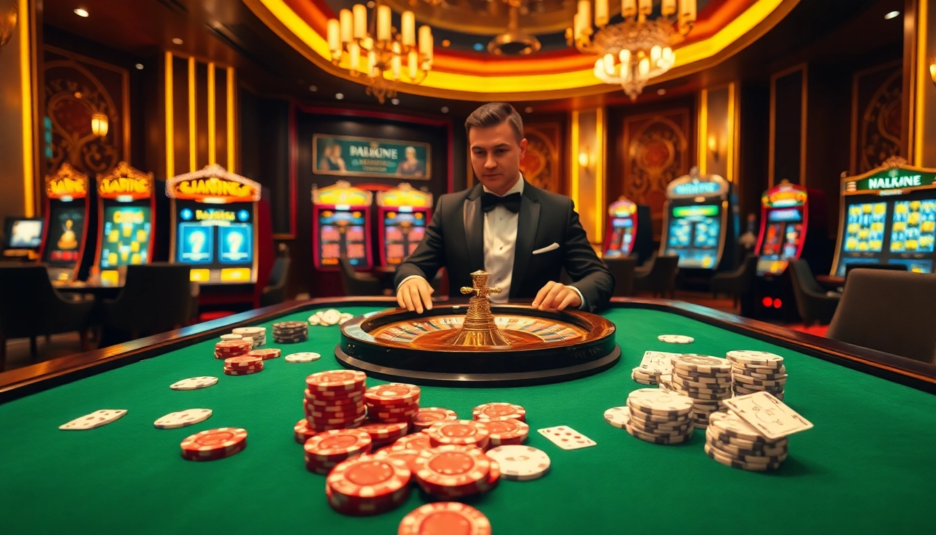 Experience the excitement of high-stakes gambling at https://rikvip.mx/ with vibrant casino tables and luxurious decor.