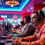 Exciting online gaming scene at tk88win.live showcasing players engaged in sports betting and casino games.