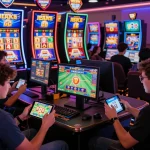 sun win online gaming scene with diverse players enjoying immersive games in a vibrant virtual casino.