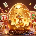 Engage with zeus slot 88's immersive 3D illustrated scene featuring a golden dragon and casino elements.