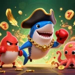 Win big with thrilling toto slot action featuring colorful cartoon characters in a dynamic casino scene.