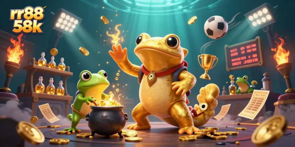 Experience thrilling gameplay at rr88 58k with a golden alchemist theme displaying unique casino elements.